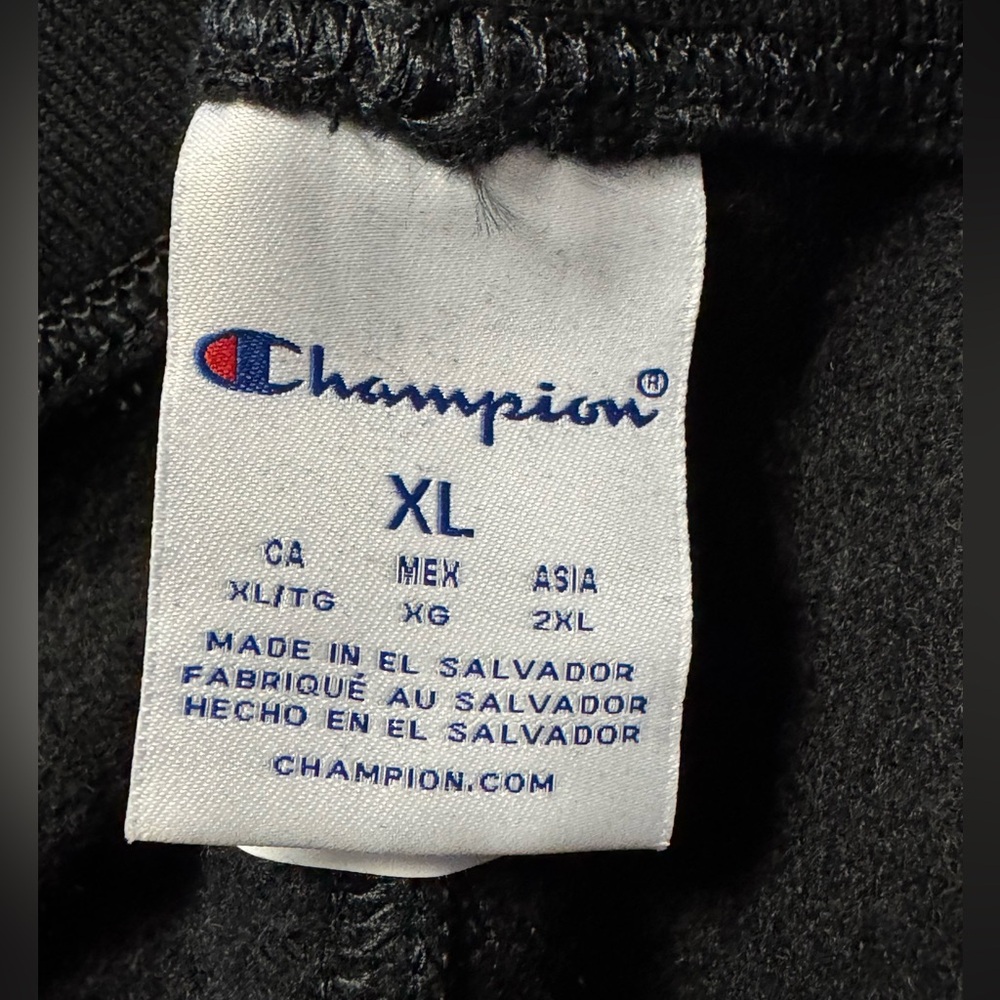 Champion Black Fleece Pant M1064 Casual Athleisure Staple Soft Comfy Sz XL NEW - Picture 9 of 15